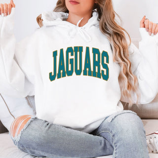 Jaguars Collegiate Letter Graphic Sweatshirt + Hoodie