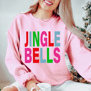Jingle Bells Colorful Graphic Sweatshirt - Limeberry Designs