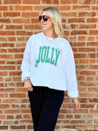 Jolly Stars Graphic Sweatshirt - Limeberry Designs