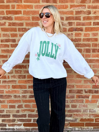 Jolly Stars Graphic Sweatshirt - Limeberry Designs