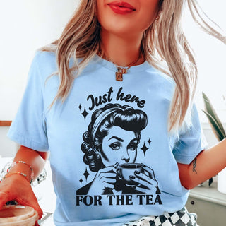 Just Here For The Tea Graphic Tee - Limeberry Designs