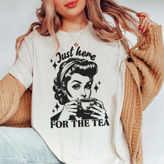 Just Here For The Tea Graphic Tee - Limeberry Designs