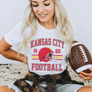 Kansas City Football Bella Graphic Tee - Limeberry Designs