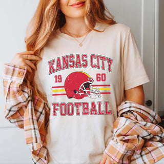 Kansas City Football Bella Graphic Tee - Limeberry Designs