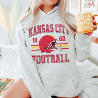 Kansas City Football Graphic Hoodie - Limeberry Designs