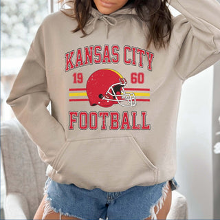 Kansas City Football Graphic Hoodie - Limeberry Designs