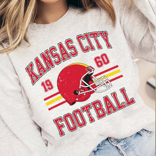 Kansas City Football Graphic Sweatshirt - Limeberry Designs