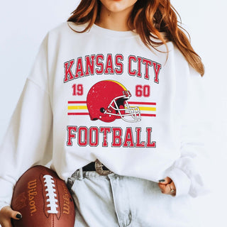 Kansas City Football Graphic Sweatshirt - Limeberry Designs