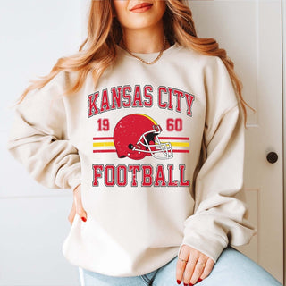 Kansas City Football Graphic Sweatshirt - Limeberry Designs