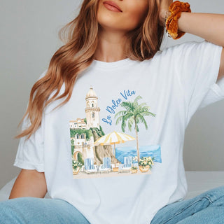 La Dolce Vita Beach Scene Comfort Color Tee - Limeberry Designs