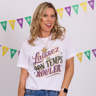 Laissez Les Bon Temps Rouler Bella Graphic Tee - Limeberry Designs