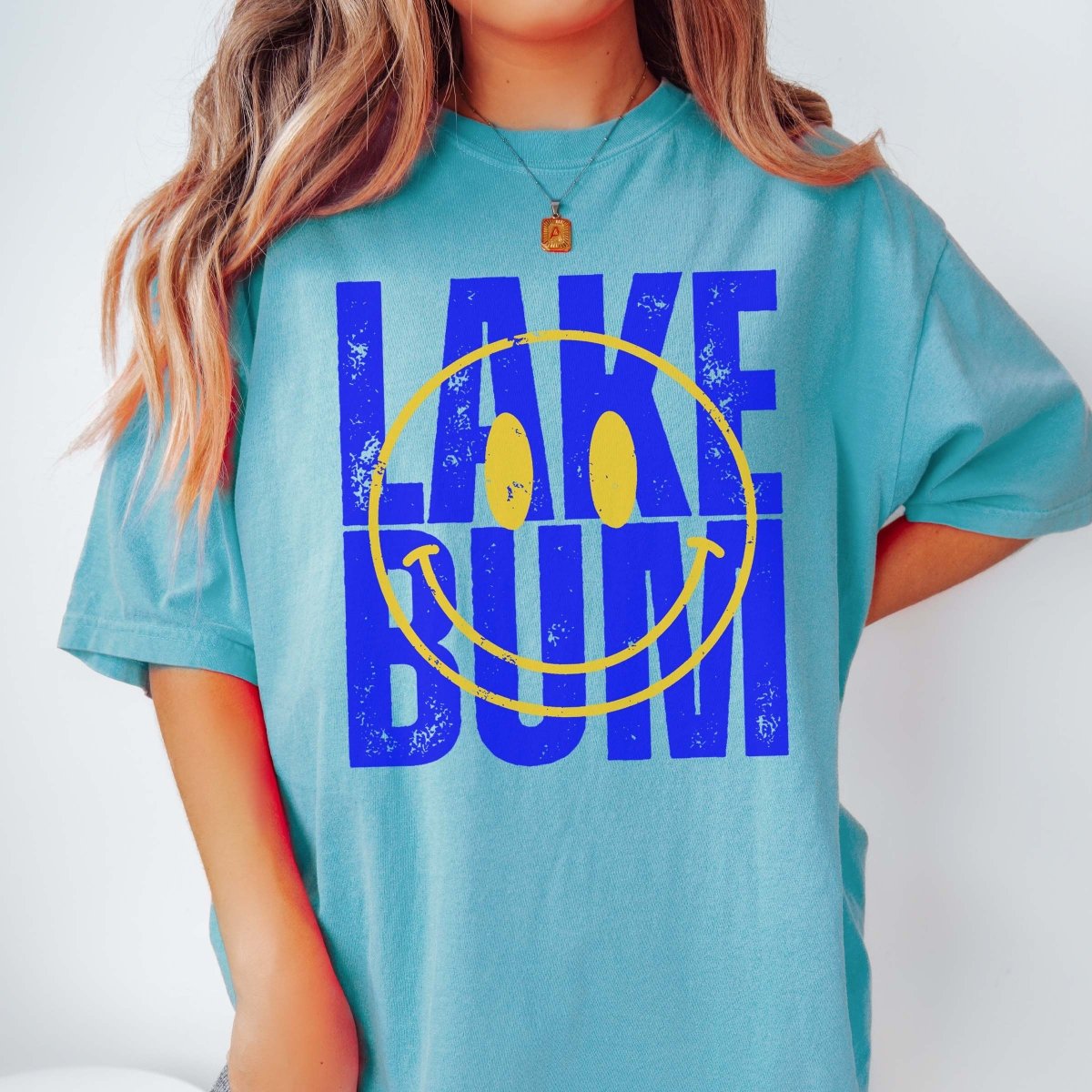 Lake Bum Smile Comfort Color Tee - Limeberry Designs