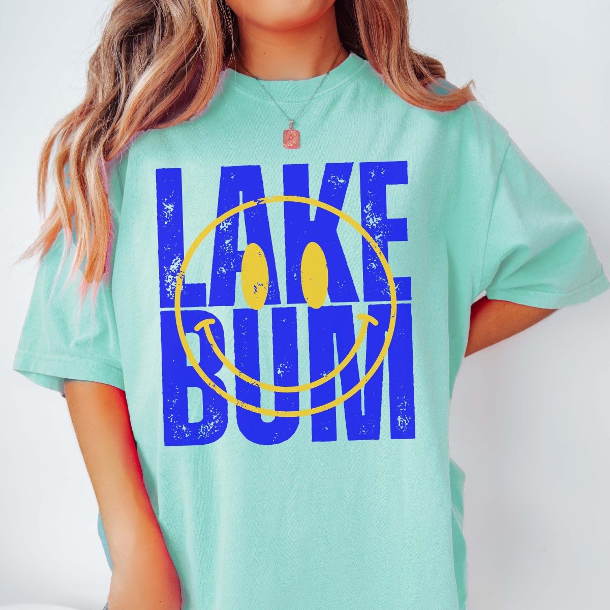 Lake Bum Smile Comfort Color Wholesale Tee - Fast Shipping - Limeberry Designs