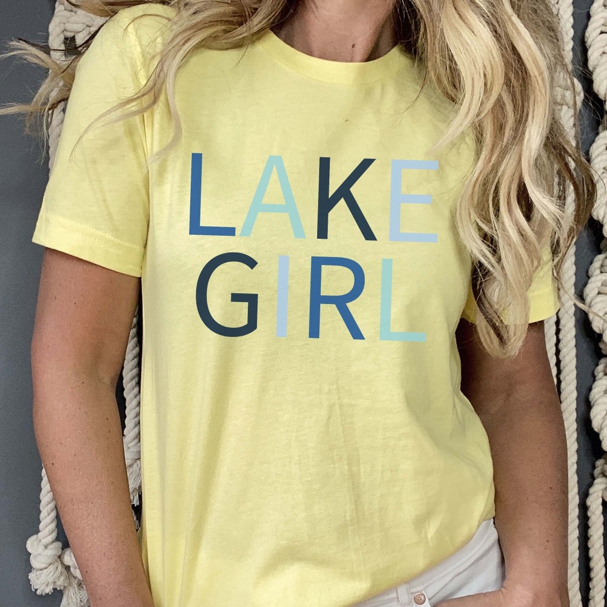 Lake Girl Blue Tee - Limeberry Designs