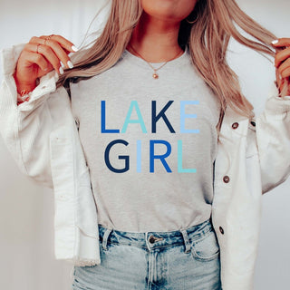 Lake Girl Blue Wholesale Tee - Quick Shipping - Limeberry Designs
