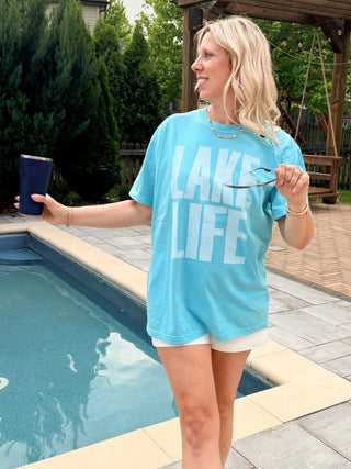Lake Life Comfort Color Graphic Tee - Limeberry Designs