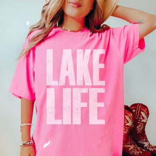Lake Life Comfort Color Tee - Limeberry Designs