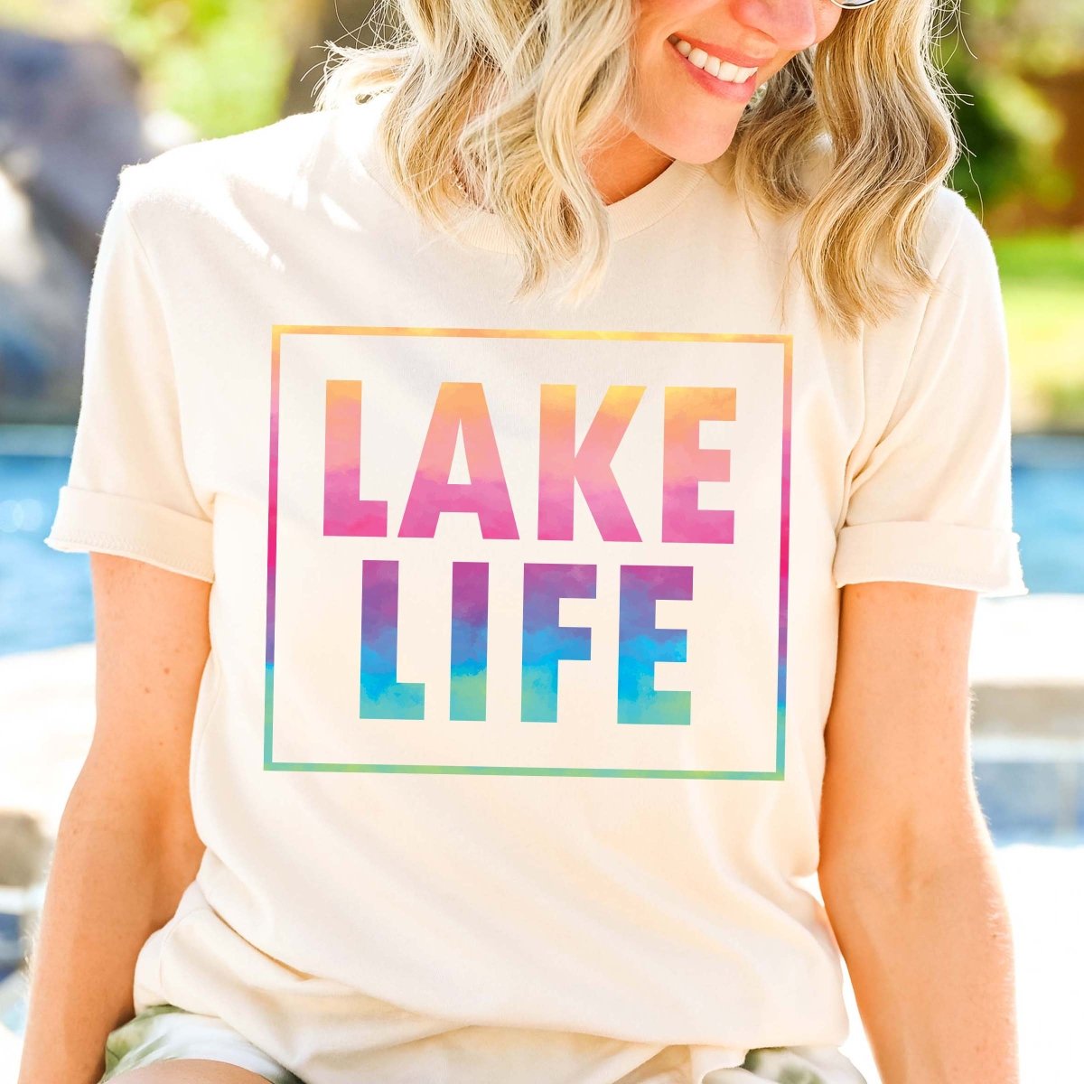 Lake Life Watercolor Tee - Limeberry Designs
