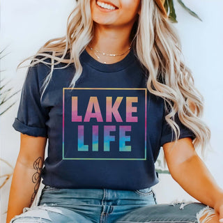 Lake Life Watercolor Wholesale Tee - Quick Shipping - Limeberry Designs