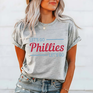 Let's Go Phillies Bella Graphic Tee - Limeberry Designs