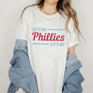 Let's Go Phillies Bella Graphic Tee - Limeberry Designs