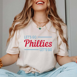 Let's Go Phillies Bella Graphic Tee - Limeberry Designs