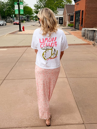 Limon Cello Boxy Crop Front & Back Comfort Color Graphic Tee - Limeberry Designs