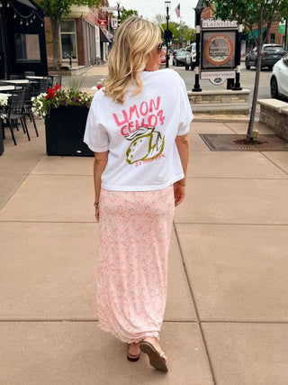 Limon Cello Boxy Crop Front & Back Comfort Color Graphic Tee - Limeberry Designs