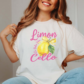 Limon Cello La Dolce Vita Comfort Color Tee - Limeberry Designs