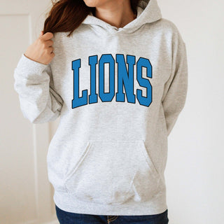 Lions Collegiate Letter Graphic Sweatshirt + Hoodie