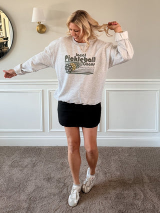 Local Pickleball Champ Graphic Sweatshirt - Limeberry Designs