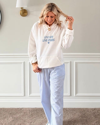 Love God Love Others Graphic Hoodie Front & Back - Limeberry Designs