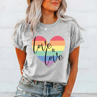 Love Is Love Heart Graphic Tee - Limeberry Designs