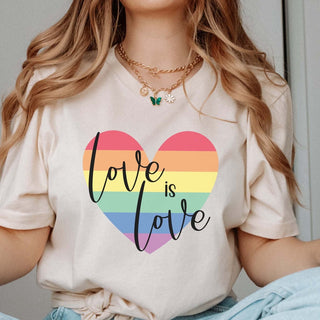 Love Is Love Heart Graphic Tee - Limeberry Designs