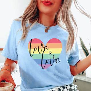 Love Is Love Heart Graphic Tee - Limeberry Designs