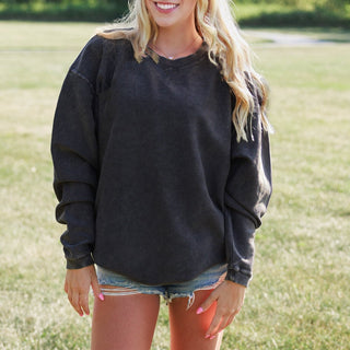 Luxury Corded Crew Sweatshirt - Limeberry Designs