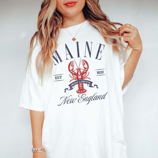 Maine Fresh Lobster Comfort Color Tee - Limeberry Designs