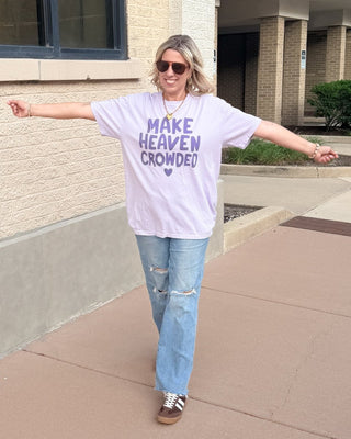Make Heaven Crowded Comfort Colors Tee - Limeberry Designs
