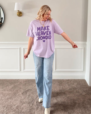 Make Heaven Crowded Comfort Colors Tee - Limeberry Designs