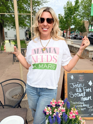 Mama Needs A Marg Boxy Comfort Color Graphic Tee - Limeberry Designs