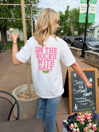 Margs On The Rocks Comfort Colors Graphic Tee Front & Back Prints - Limeberry Designs