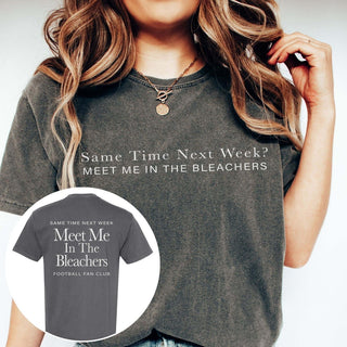 Meet Me In The Bleachers Comfort Wholesale Color Graphic Tee With Front & Back Design - Quick TAT - Limeberry Designs