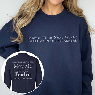 Meet Me In The Bleachers Graphic Sweatshirt With Front & Back Design - Limeberry Designs