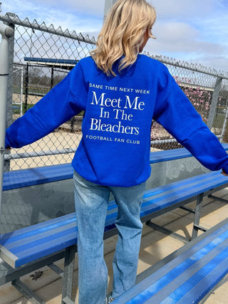 Meet Me In The Bleachers Graphic Sweatshirt With Front & Back Design - Limeberry Designs