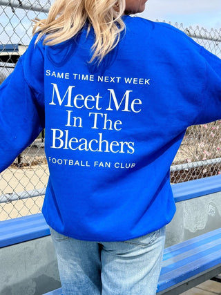 Meet Me In The Bleachers Graphic Sweatshirt With Front & Back Design - Limeberry Designs