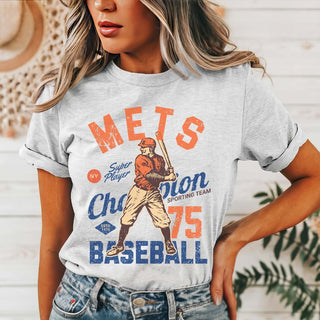 Mets Vintage Baseball Team Wholesale Tee - Fast Shipping - Limeberry Designs