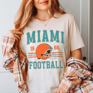 Miami Football Bella Graphic Tee - Limeberry Designs