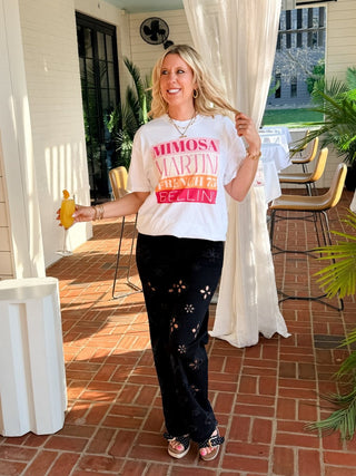 Mimosa Martini Bellini Graphic Comfort Color Tee - Limeberry Designs