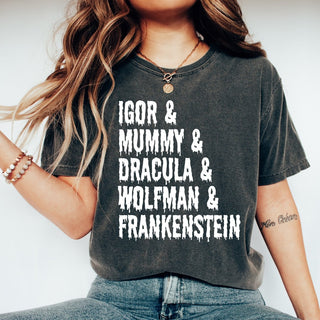 Monster List Comfort Colors Tee - Limeberry Designs