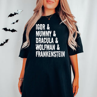 Monster List Comfort Colors Tee - Limeberry Designs